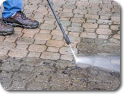 Patio pressure washing